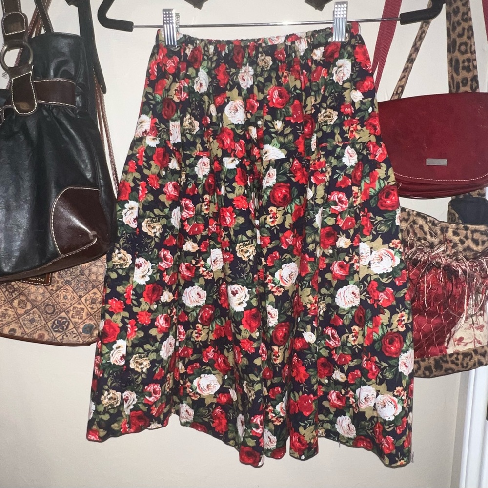 Floral Midi Skirt